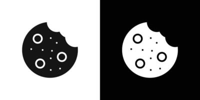 Browser Cookie Icon Flat fill set collection vector