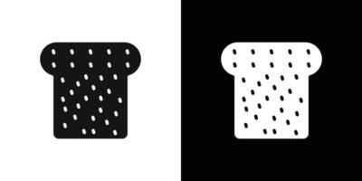 bread slices icon Flat fill set collection vector
