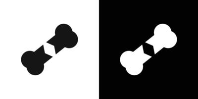 Broken bone icon Flat fill set collection vector