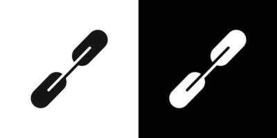Chain link icon Flat fill set collection vector