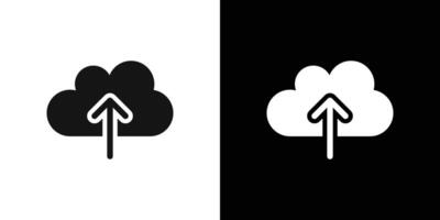 cloud upload icon Flat fill set collection vector