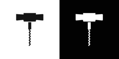 Corkscrew icon Flat fill set collection vector