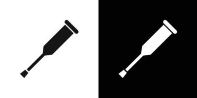 crutches icon Flat fill set collection vector