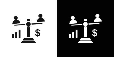 Debt holders icon Flat fill set collection vector