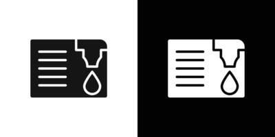 Document printing icon Flat fill set collection vector