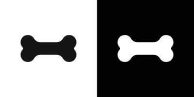 Dog bone icon Flat fill set collection vector