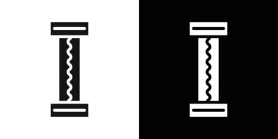 Electric fuse icon Flat fill set collection vector