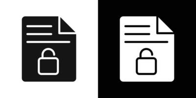 Files and Folders Security icon Flat fill set collection vector