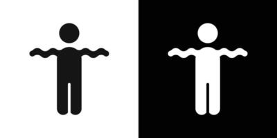Flexibility icon Flat fill set collection vector