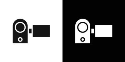 Handy Cam Icon Flat fill set collection vector