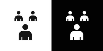 Interview Preparation icon Flat fill set collection vector