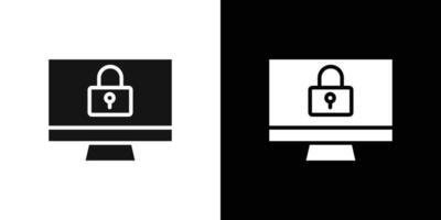 IOT security icon Flat fill set collection vector