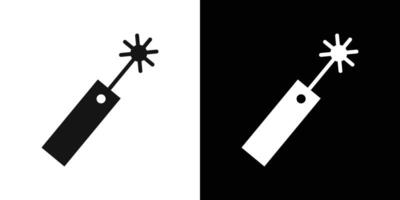laser icon Flat fill set collection vector