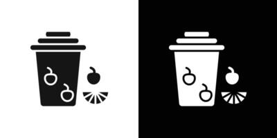 Leftovers Disposal icon Flat fill set collection vector