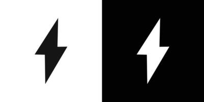 lightning bolt icon Flat fill set collection vector