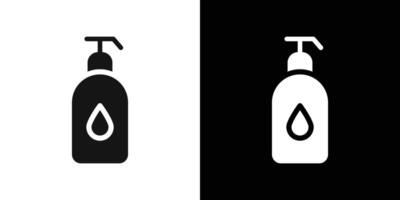 Liquid soap container icon Flat fill set collection vector