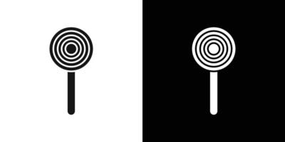 Lollipop icon Flat fill set collection vector