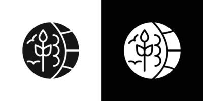 Natural resources icon Flat fill set collection vector