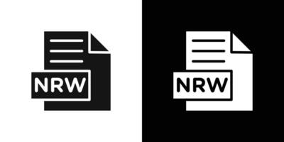 NRW File Document Icon Flat fill set collection vector