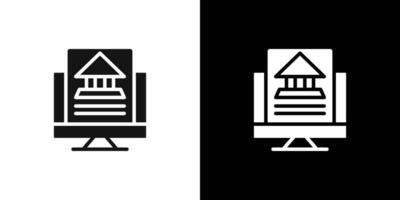 Official information online icon Flat fill set collection vector