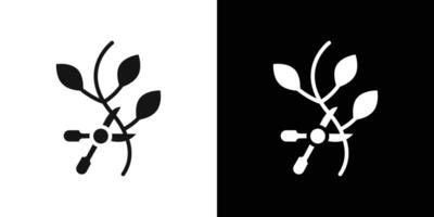 Pruning icon Flat fill set collection vector