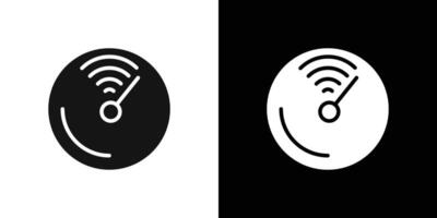 radar detection icon Flat fill set collection vector