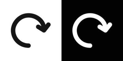 Refresh icon Flat fill set collection vector