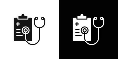 Regular health checkups icon Flat fill set collection vector