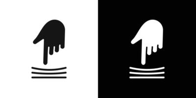 Resilience material icon Flat fill set collection vector