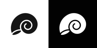 rounded shell icon Flat fill set collection vector