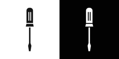 Screwdriver icon Flat fill set collection vector