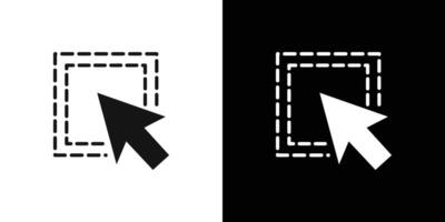select element icon Flat fill set collection vector