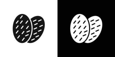 shaobing icon Flat fill set collection vector