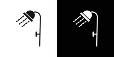 Shower icon Flat fill set collection vector