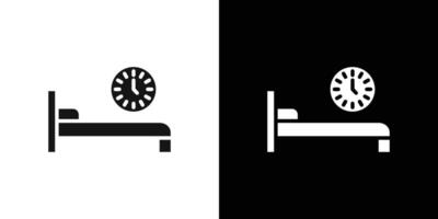 Sleeping time icon Flat fill set collection vector
