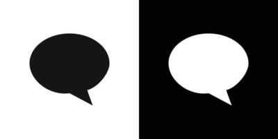 Speech Bubble icon Flat fill set collection vector