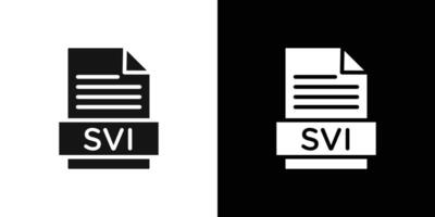 SVI File Document Icon Flat fill set collection vector