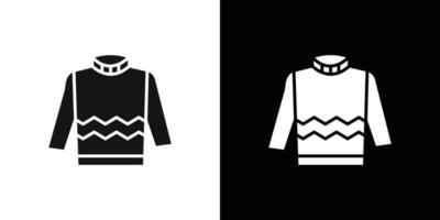 sweater icon Flat fill set collection vector