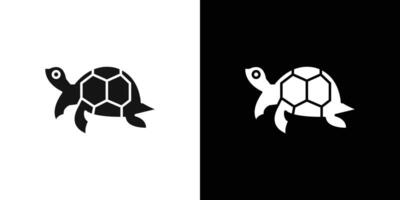 turtle icon Flat fill set collection vector