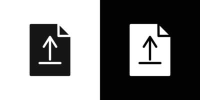 Upload Icon Flat fill set collection vector
