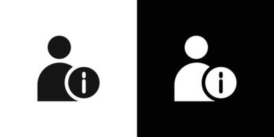 User information icon Flat fill set collection vector