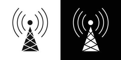 Broadcast Icon flat line symbol set. vector