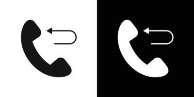 Call back icon flat line symbol set. vector