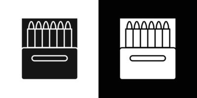 Crayons icon flat line symbol set. vector