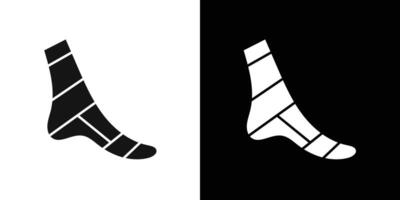 Elastic bandage icon flat line symbol set. vector
