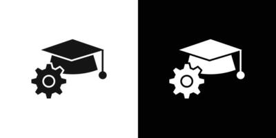 Engineering education icon flat line symbol set. vector