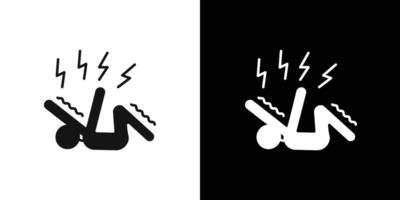 Epilepsy icon flat line symbol set. vector