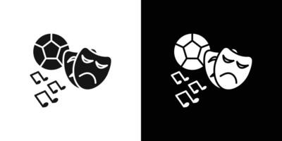 Extracurricular activities icon flat line symbol set. vector