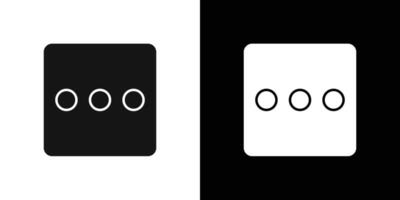 more button icon flat line symbol set. vector