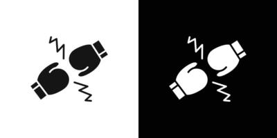 Rivalry icon flat line symbol set. vector